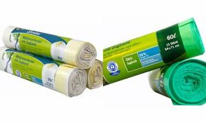 Secolan Mülleimerbeutel, mit Zugban d, naturweiß (8008972)