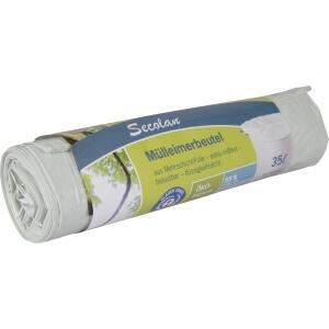 Secolan Mülleimerbeutel, naturweiß, 35 Liter (8009169)