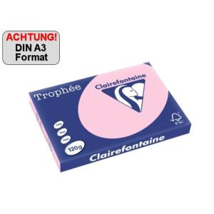 Clairalfa Multifunktionspapier, DIN A3, 160 g/qm, rosa (8010157)