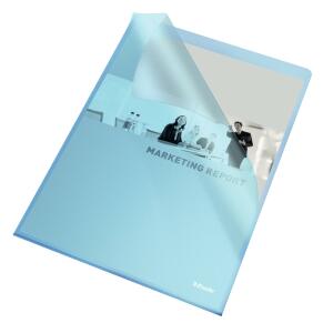 ESSELTE Sichthüllen Standard DIN A 4 PP blau 012 mm (80548370)