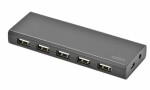 ednet USB 2.0 Hub, 10-Port, schwarz , inkl. Netzteil...