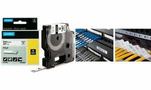DYMO VinylSchriftband schwarz/weiß 24 mmx5 5 m (80918450)
