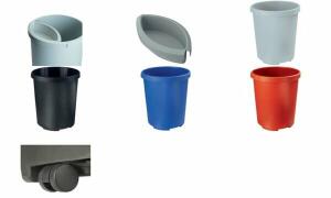 HAN Papierkorb MOBIL XXL, 50 Liter, PP, rund, blau (81420028)