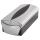 HAN DELTA Silber Edition Visitenkartenbox VIP-Set - für 500 Visitenkarten, Box+Etui, silber-schwarz