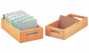 HAN Holz-Karteitrog A7 quer, für 50 0 - 900 Karten (81420211)
