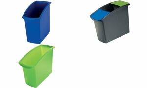 HAN Papierkorb MONDO, 18 Liter, eck ig, grün-transluzent (81420358)