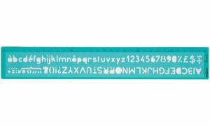 Maped Schriftschablone, Schrifthöhe : 8 mm, grün-transparent (82258608)