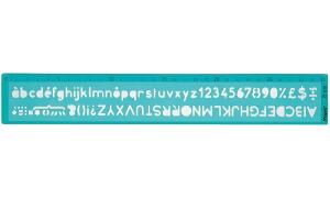 Maped Schriftschablone, Schrifthöhe : 8 mm, grün-transparent