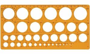 Maped Kreisschablone, 1 - 35 mm, 39 Kreise (82277620)