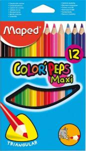 Farbstiftetui 12ST Color Peps Jumbo MAPEDM 834010FC sortiert