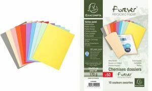 Exacompta EXACOMPTA Aktendeckel FOREVER 180, DIN A4, farbig sortiert