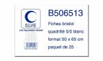 ELVE Karteikarten, 500 x 650 mm, bl anko, weiB (83500066)