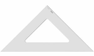 MINERVA Zeichendreieck, Hypotenuse: 500 mm, 45 Grad (86000006)