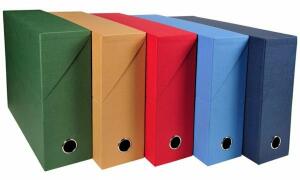 Exacompta EXACOMPTA Archivbox, DIN A4, Karton , 90 mm, hellblau