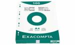 Exacompta EXACOMPTA Karteikarten, DIN A4, kar iert,...