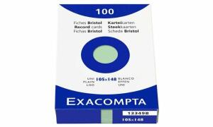 Exacompta EXACOMPTA Karteikarten, DIN A6, kar iert, farbig sortiert