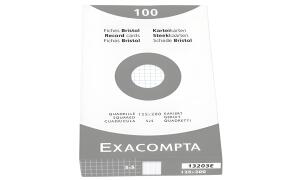 Exacompta Karteikarten 125x200 uni weiß 100St 3130630133032