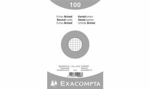 Exacompta EXACOMPTA Karteikarten, 125 x 200 m m, kariert, weiß