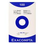 Exacompta EXACOMPTA Karteikarten, 100 x 150 m m, blanko, weiß