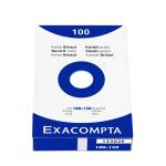 Exacompta EXACOMPTA Karteikarten, 100 x 150 m m, blanko, weiß