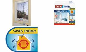 tesa MOLL Thermo Cover Fensterisoli erfolie, 1,7 m x 1,5 m (8705430)