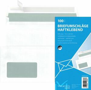 Briefhülle DL m.Fe 100ST HK 80g weiß MAILMEDIA 30002417