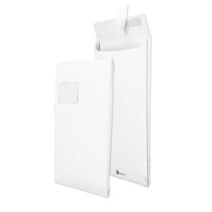 SECURITEX Faltenversandtasche, C4, weiß, mit Fenster (8711211)