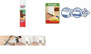 tesa Moll STANDARD Türdichtschiene, weiß, 43 mm x 1 m (8755124)