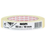 NOPI Maler Krepp Papierabdeckband, 19 mm x 50 m, beige...