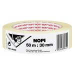 NOPI Maler Krepp Papierabdeckband, 30 mm x 50 m, beige...