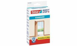 tesa Fliegengitter STANDARD für Tür en, 2 x je 0,65 m x 2,20m (8755679)