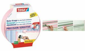 tesa Maler Krepp Precision Sensitiv e Abdeckband, 25 mm x 25m (8756260)