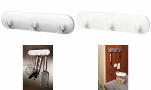 tesa Powerstrips Hakenleiste, mit 3 Haken, matt chrom (8758095)