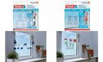 tesa Powerstrips Klebehaken für Gla s, transparent...