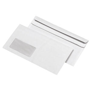 MAILmedia Kompaktumschläge mit Fenster (229x125 mm), selbstklebend, 75 g/qm, 1.000 Stück