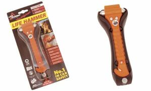 LEINA Notfallhammer, mit Gurtschnei der, orange (8942020)