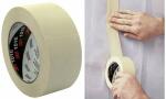 3M Krepp-Klebeband 101E, 18 mm x 50 m, Papier, beige...
