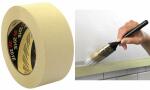 3M Krepp-Klebeband 201E, 24 mm x 50 m, Papier, beige...