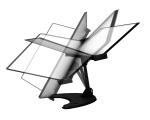 tarifold Tischständer 3D, schwarz, bestückt (93475107)
