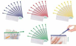 tarifold Reißverschlusstasche ZIPPE R, DIN lang, PVC, blau (93509041)