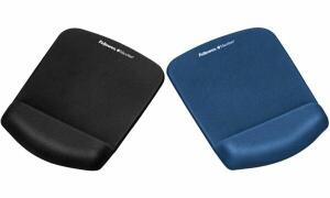Fellowes Handgelenkauflage PlushTou ch mit Mauspad, schwarz (9352003)