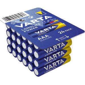 VARTA Batterien LONGLIFE Power - Micro/LR03/AAA, 1,5 V, Big Box 24 Stück