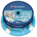 Rohling CD-R 80 Min. 700MB, 52-fach Inkjet printable in...