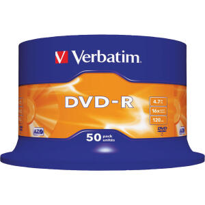 Rohling DVD-R 4,7 GB/120 Min. 16-fach, 50-er Spindel