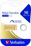 Speicherstick USB 3.0, 16 GB, Metal Executive, gold,...