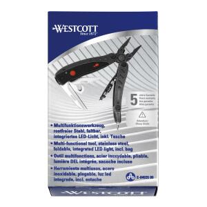 WESTCOTT Multifunktionsgerät 6in1 - klappbar, 10,6 cm, schwarz