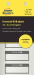 Zweckform Inventar-Etikett Polyester silber, schwarz,...
