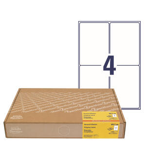 Zweckform 8017-300 Versandetiketten - 99,1x139 mm, 1.200 Stück, weiß