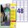 Zweckform L7911-10 Ultra-Resistente Folien-Etiketten - A4, 480 Stück, 45,7 x 21,2 mm, 10 Blatt weiß