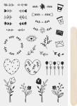 HEYDA Rubbelsticker Ornamente schwarz